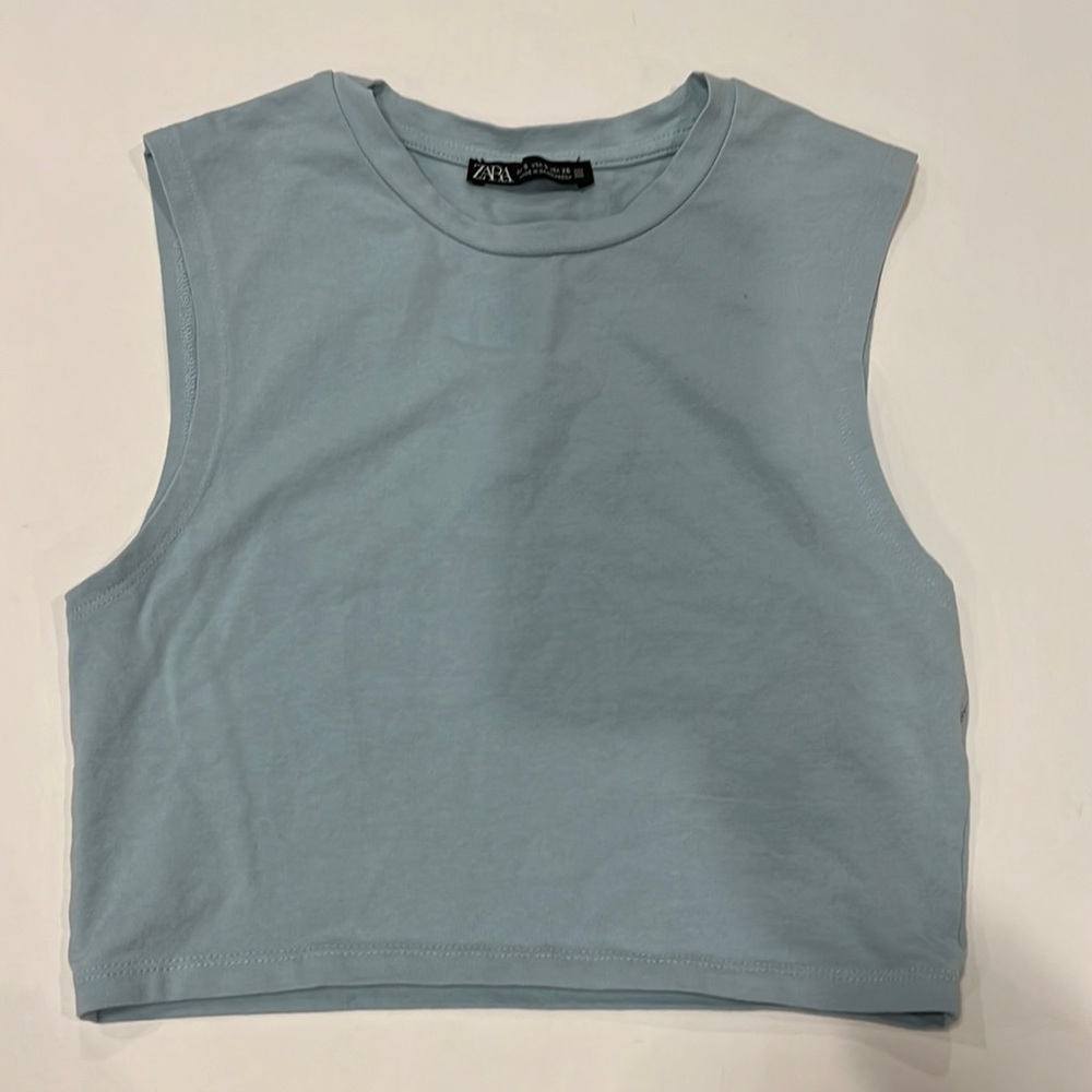 Zara blue tank top size small